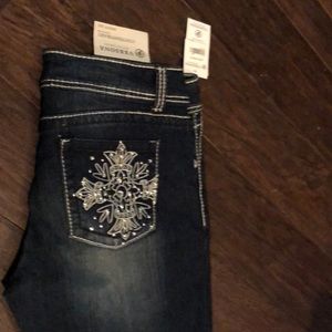 Versona sz 12 straight leg contemporary jeans NWT